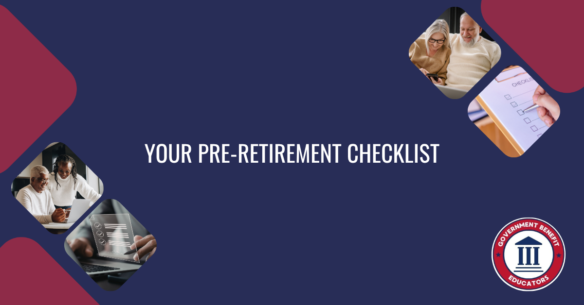 Pre-retirement checklist header image
